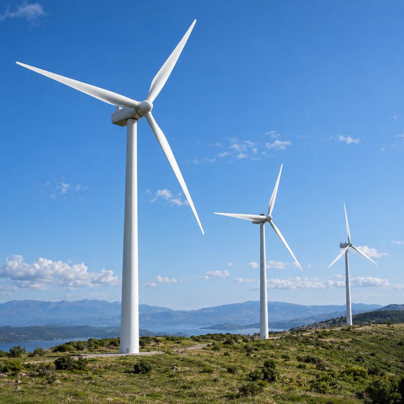 Elektrik üreten rüzgâr türbinleri